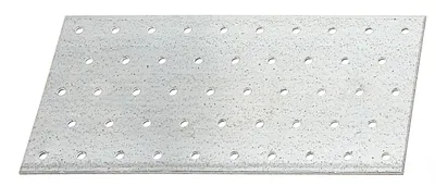 Immagine prodotto di Alberts 836658 Lochplatte, zincato sendzimir, 200 x 120 mm, 25er Set