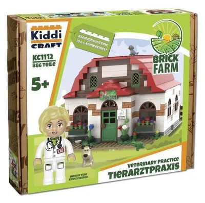 Produktbild von Dark Side Bricks GmbH Kiddicraft KC1112 Tierarzt-Praxis