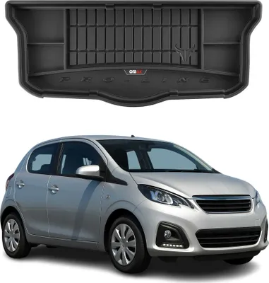 Image de Tapis de Coffre pour Peugeot 108 2014-2022 TPE Noir, Image générée par une IA
