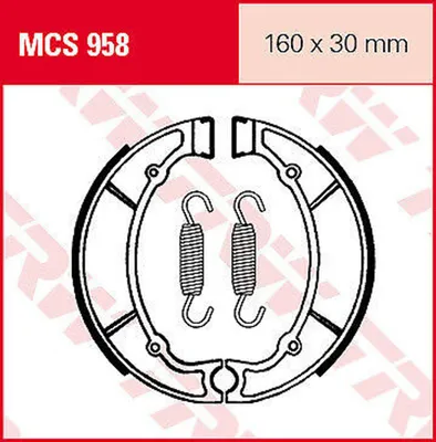 Zdjęcie produktu dla Szczęki hamulcowe TRW Trw Organ. Mcs 958