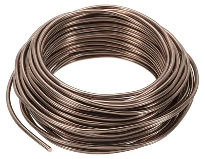 Obrázek produktu pro 3 mm x 12,5 m tréninkový drát pro bonsaje, hliník s anodickou úpravou, barva hnědá