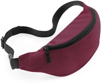 Image de BagBase BG42 | Sac banane / Belt Bag / 38 x 14 x 8 cm - Couleur : Bourgogne - Taille : 38 x 14 x 8 cm