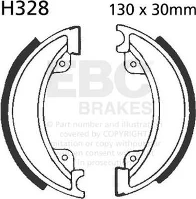 Immagine prodotto di Ganasce freno EBC H328 (1 set)