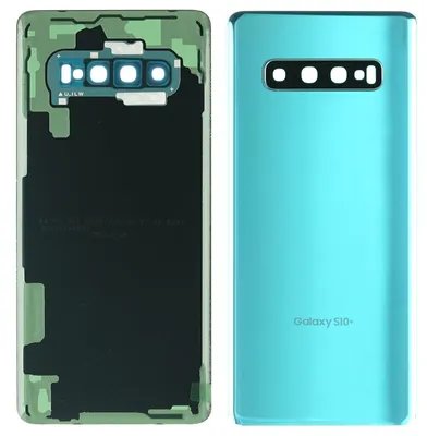 Produktbild von Samsung Galaxy S10+ (SM-G975F) Backcover + Kameraglas + Kleber (Prism Green), Grün