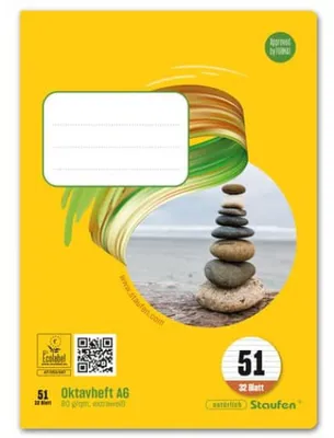 Imagen del producto de Staufen® 040632051 10 Staufen® Schulhefte Lineatur 51 liniert ohne Rand