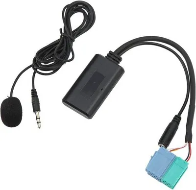Productafbeelding van Draadloze Bluetooth Audio Adapter voor Auto met Microfoon en AUX Ingang