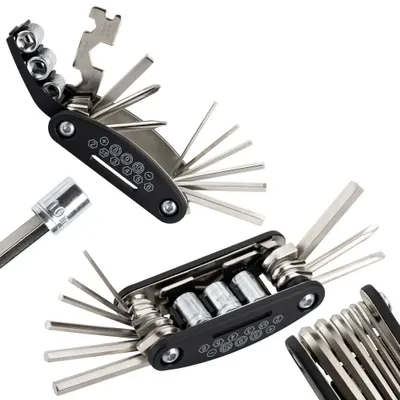 Zdjęcie produktu dla Zestaw Kluczy Narzędzi Rowerowych Multitool 16W1