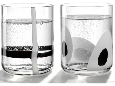 Zdjęcie produktu dla LEONARDO BANDA NERA, Czarny, Przezroczysty, Szkło, 2 szt., Okrągły, 300 ml, 100 mm