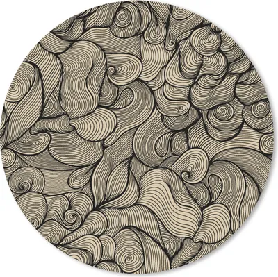 Produktbild von MuchoWow® Mauspad Mousepad Abstrakt - Linie - Muster 50x50 cm - Mousepads - Maus Mat - Pad - Mausunterlage - Vinyl