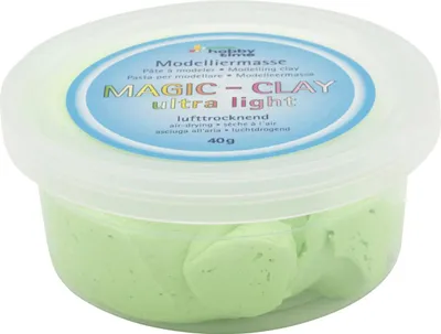 Produktbild von Glorex Magic-Clay hellgrün 40 g