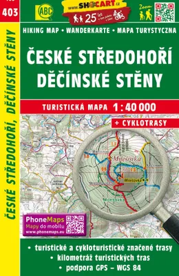 Produktbild von Wanderkarte Tschechien Ceske stredohori, Decisnke steny 1 : 40 000