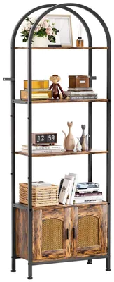Produktbild von Vintage Bücherregal mit 5 Ebenen in Bogenform