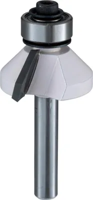 Produktbild von Makita Fasen-/ Profilfräser mit Anlauflager, Ø 31,8 mm Ø 31,8 mm - 8 mm Schaft - 45° Winkel