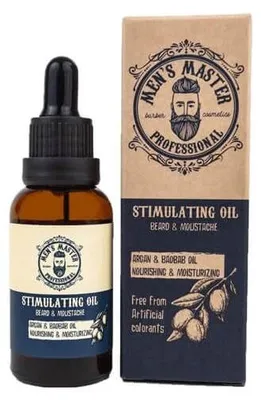 Imagen del producto de Mens Master Aceite estimulante profesional para barba y bigote, 30 ml