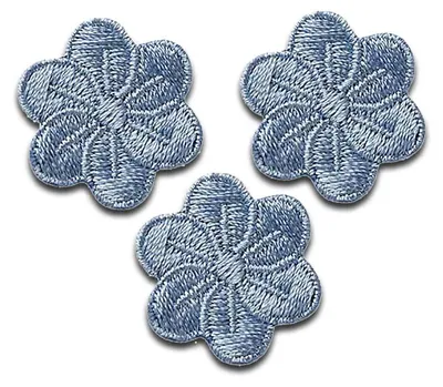 Obrázok produktu pre Kvety 3 kusy kvetov rastlín - záplata, nažehlovačka, nažehlovačka, nášivka, záplata, na nažehlenie, veľkosť: 2,2 x 2,2 cm