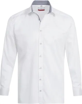 Produktbild von Greiff Corporate Hemd PREMIUM Herren ® Regular Weiß/Blau 45/46