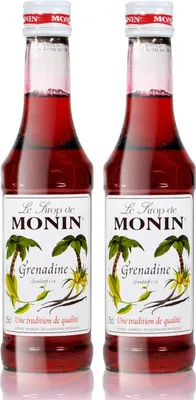 Produktbild von 2x Monin Grenadine Sirup, 250 ml Flasche
