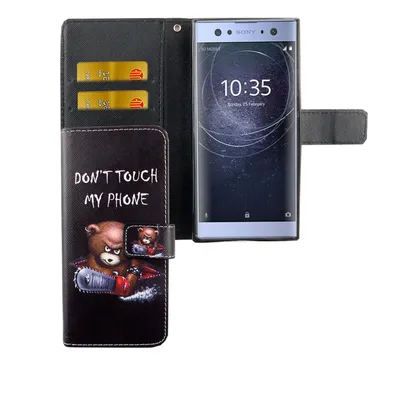 Zdjęcie produktu dla Etui na telefon komórkowy Sony Xperia XA2 z napisem niedźwiedź z piłą łańcuchową