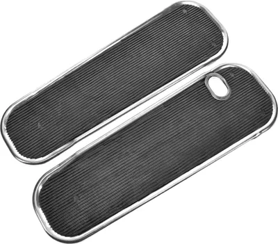 Image de Set : marchepied, droit et gauche, caoutchouc noir - Simson KR51 Schwalbe