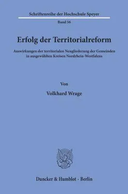 Produktbild von Erfolg der Territorialreform.