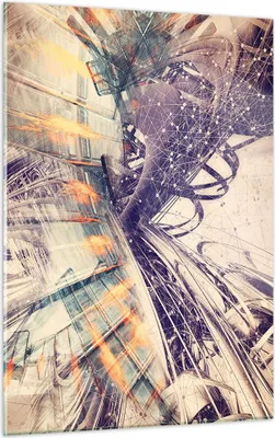 Produktbild von Bilder auf glas - Einteilig - Abstraktion modern - 50x70cm - Glasbilder - Wandbilder - Bilder - zum Aufhängen bereit - Wanddekoration aus Glas - Glas Bilder - Wandbild auf Glas - GPA50x70-4057