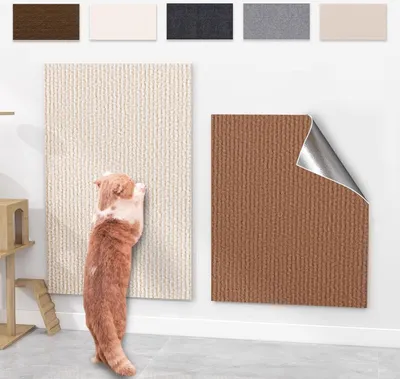 Obrázek produktu pro Samolepicí podložka proti škrábání 30 × 100 cm, béžová, na zeď a pohovku