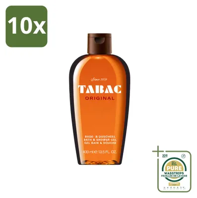 Obrázek produktu pro 10 kusů sprchového a mycího gelu Tabac Original – jemné čištění – 400 ml – balení