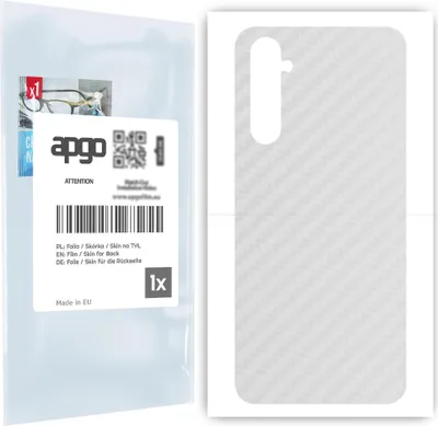 Produktbild von apgo Rückseite Schutzfolie für Realme 6S -  Hinten Schutzfolie Carbon Transparent (durchsichtig), Rückseite Folie schützt vor Kratzern und Fingerabdrücken