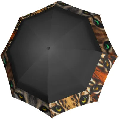 Produktbild von doppler Taschenregenschirm Regenschirm Modern.Art Magic Mini Wildlife schwarz mehrfarbig