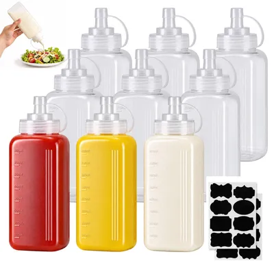 9 Quetschflaschen 800 ml aus Kunststoff