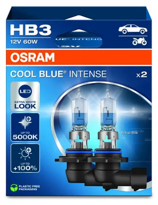 Imagen del producto de OSRAM COOL BLUE INTENSE NextGen. HB3 P20d 12V/60W (caja de 2 unidades)