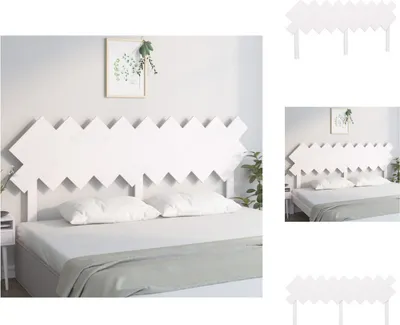 Produktbild von vidaXL Bett-Kopfteil Weiß 178x3x80,5 cm Massivholz Kiefer -  Kopf- & Fußenden