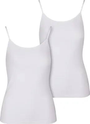 Immagine prodotto di Urban Classics Top Damen Ladies Basic Tank Top Cotone 2-Pack weiß XL
