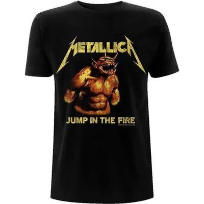 Zdjęcie produktu dla Metallica Jump In The Fire Vintage Black S Koszulka