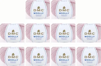 Image de 10 pelotes de laine DMC « Woolly » en Laine – 100 % laine d'Australie, 488 (couleur 41)