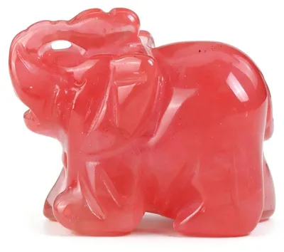 Zdjęcie produktu dla Kryształowe figurki słoni, 3,8 cm, ręcznie rzeźbione ozdoby