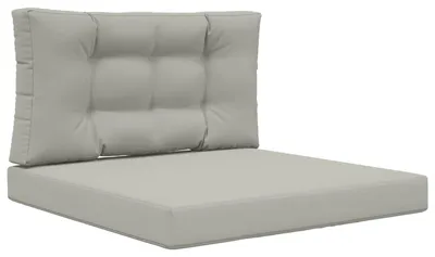 Image de Coussins de sol pour l'extérieur, marque vidaXL, en polyester, couleur grise, dimensions 80 x 80 cm