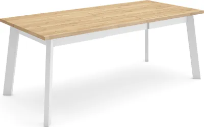 Immagine prodotto di ODIN Tavolo da Pranzo, 194x90x75cm, Per 10 persone, Gambe in legno, Rovere