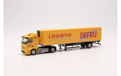 Produktbild von Herpa 952934 - 1/87 MB Actros´18 Classicspace Kühlkoffer-Sattelzug "DEFRU"