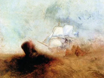 Zdjęcie produktu dla Joseph William Turner Art Print Obraz - Wielorybnik (60 x 80 cm)