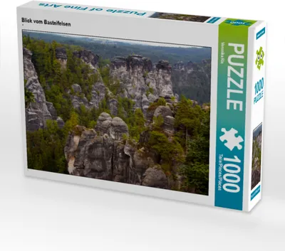 Produktbild von CALVENDO Puzzle Blick vom Basteifelsen | 1000 Teile Lege-Größe 64x48cm Foto-Puzzle für glückliche Stunden