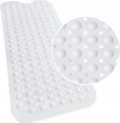 Produktbild von Sepio Badewannenmatte Weiß 99x40 cm, Duschmatte rutschfest, Antirutschmatte Badewanne, Duschmatte, Rutschmatte Badewanne, Bathroom Mat