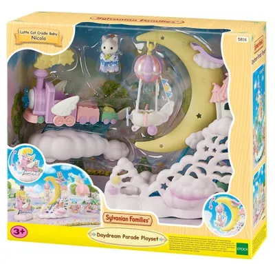 Productafbeelding van Magisch luchtvaartuig speelset met figuur, inclusief dierenfiguur (kat), speelgoed voor kinderen vanaf 3 jaar