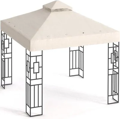 Productafbeelding van Famanu paviljoendak, waterdicht - 3 x 3 meter - beige
