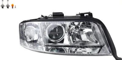 Produktbild von Scheinwerfer passend für Audi A6 4B 08/01- 01/05 Rechts Leuchtmittel 4B0941004BJ Johns