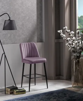 Image de Skye Decor, Vento - Lilac, ensemble de tabourets de bar (2 pièces), violet, 100 % PANNEAUX DE PARTICULES MÉLAMINÉS, 49 x 45 x 99 cm
