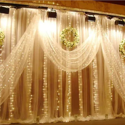 Produktbild von 6x3M 600 LED Lichterkette warmweiss Lichtervorhang Weihnachtsbeleuchtung innen/außen Weihnachtsdeko Party