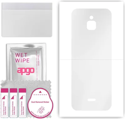 Produktbild von apgo Rückseite Schutzfolie, klar, kompatibel mit Nokia 6300 4G, Hinten Hydrogel-Displayschutzfolie mit Positionierhilfe, kratzfest, einfache Montage