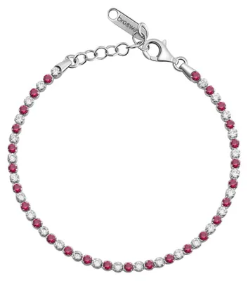 Zdjęcie produktu dla Oszałamiająca bransoletka tenisowa z sześciennym cyrkonem Fancy Passion Ruby FPR130