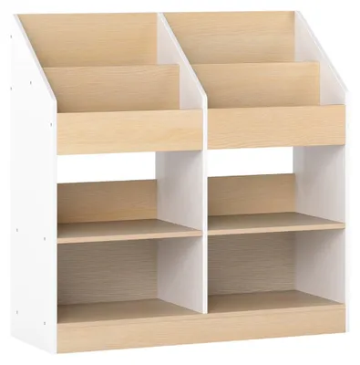 Produktbild von Kinderbücherregal mit 4 Würfeln und Aufbewahrungsfächern